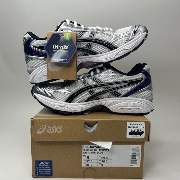 ASICS Gel Kayano 14 WMNS “White Dark Grape” 2023 - Picture 3 of 4
